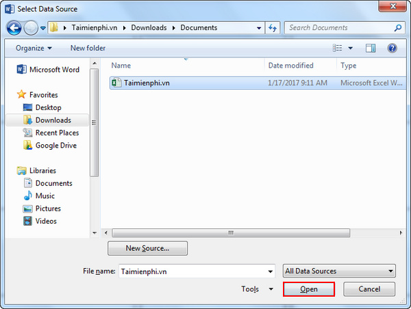 Instructions for creating Labels and mailing labels on Word 2013 quickly Picture 6
