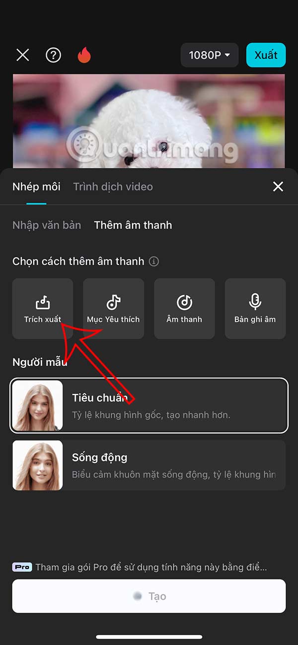 Instructions for creating lip-syncing animal videos on CapCut Picture 8