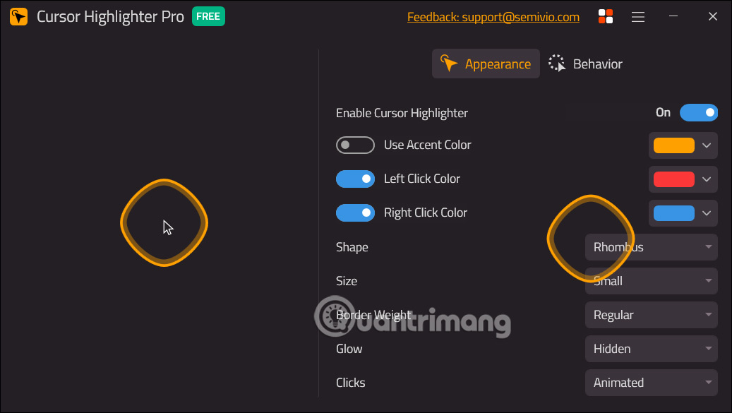 Instructions for creating mouse pointer highlights on Windows Picture 2