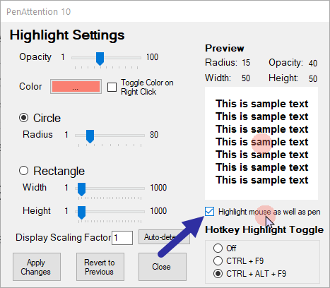 Instructions for creating mouse pointer highlights on Windows Picture 5