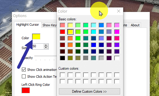 Instructions for creating mouse pointer highlights on Windows Picture 8