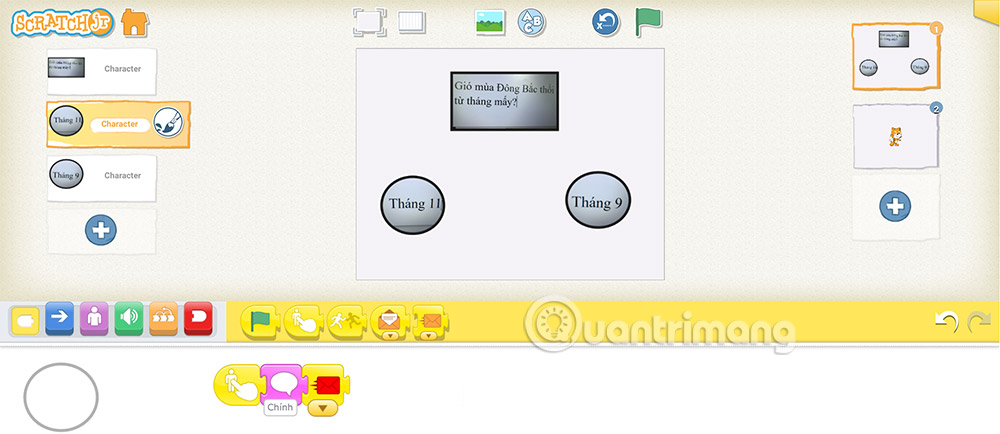 Picture 13 of How to create multiple-choice questions in ScratchJR (Part 2)