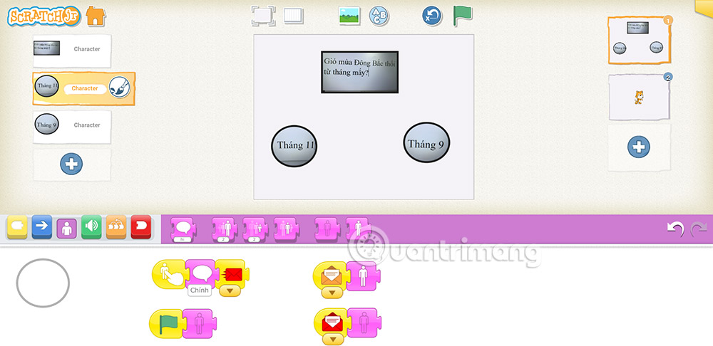Picture 14 of How to create multiple-choice questions in ScratchJR (Part 2)