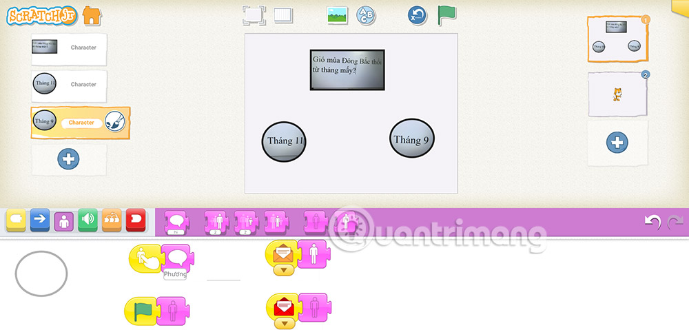 Picture 15 of How to create multiple-choice questions in ScratchJR (Part 2)