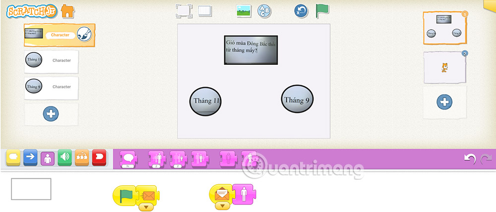 Picture 9 of How to create multiple-choice questions in ScratchJR (Part 2)