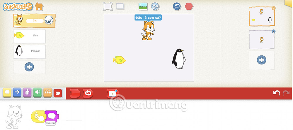 Picture 9 of How to create multiple-choice questions in ScratchJR (Part 1)