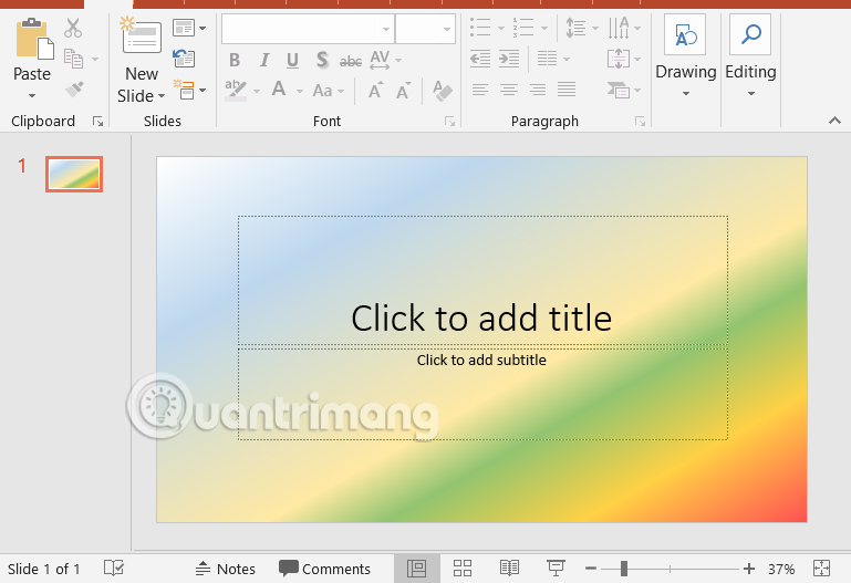 Instructions for creating PowerPoint background color effects - Create a new background for slides Picture 10