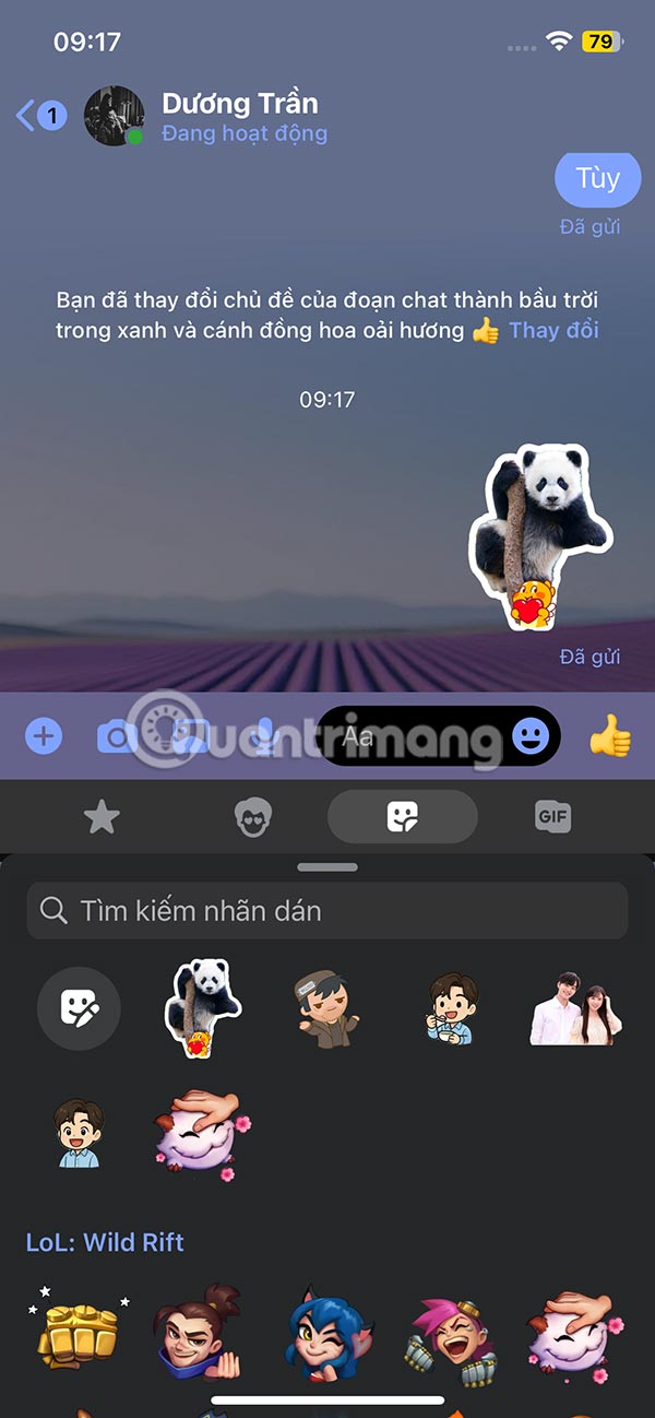 Instructions for creating stickers from photos on Messenger Picture 8