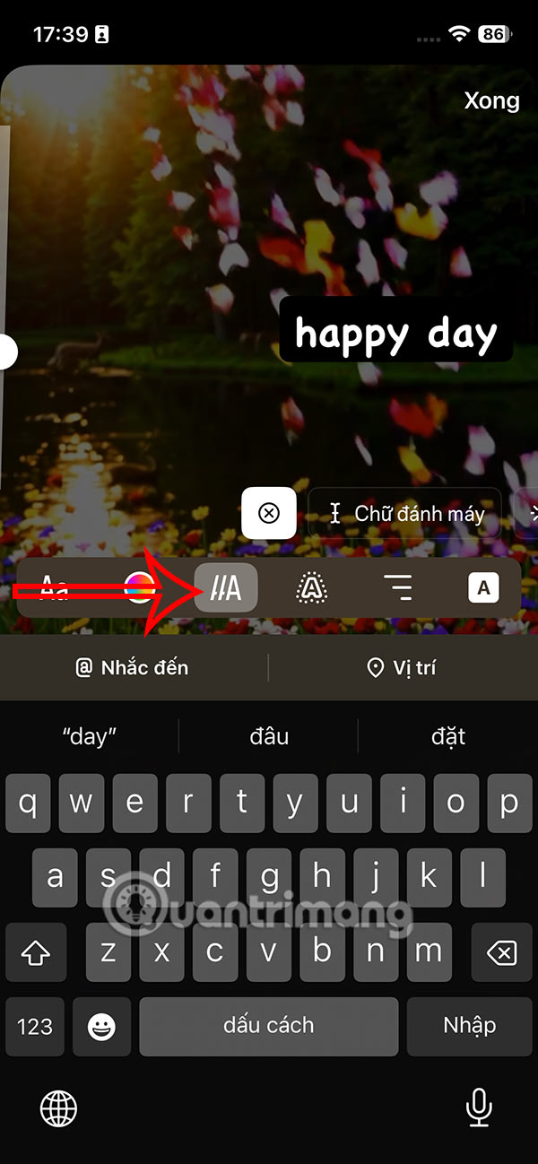 Instructions for creating animated text effects for Instagram Story Picture 5
