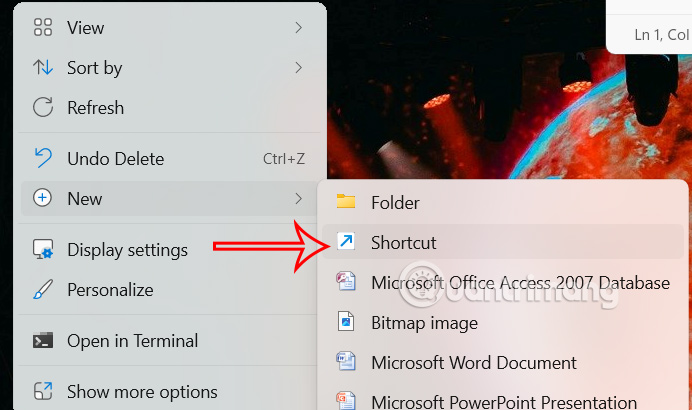 Instructions for creating Windows Update shortcuts Picture 1
