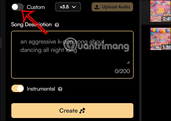 Instructions for creating your own songs on Suno AI Picture 9