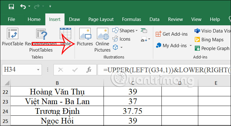 Instructions for cropping images in Excel are very simple Picture 1