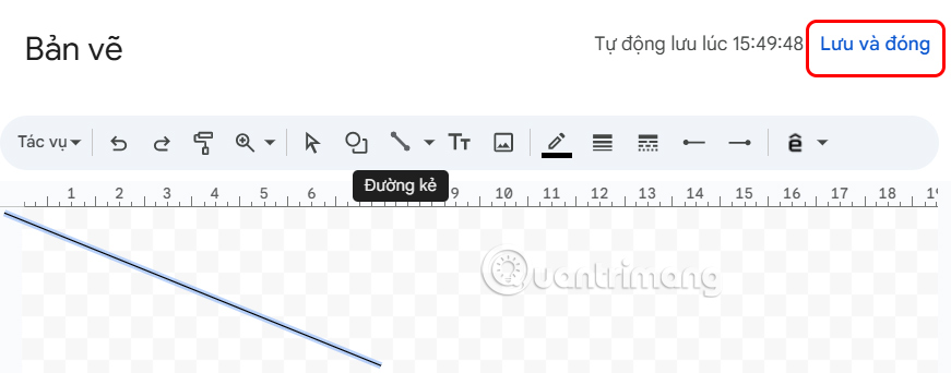 Instructions for crossing out cells in Google Sheets Picture 3