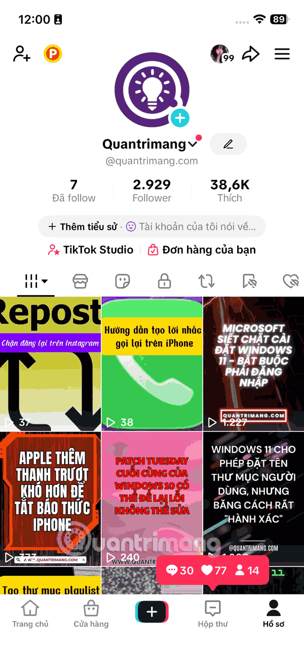 Instructions for deactivating TikTok account Picture 1