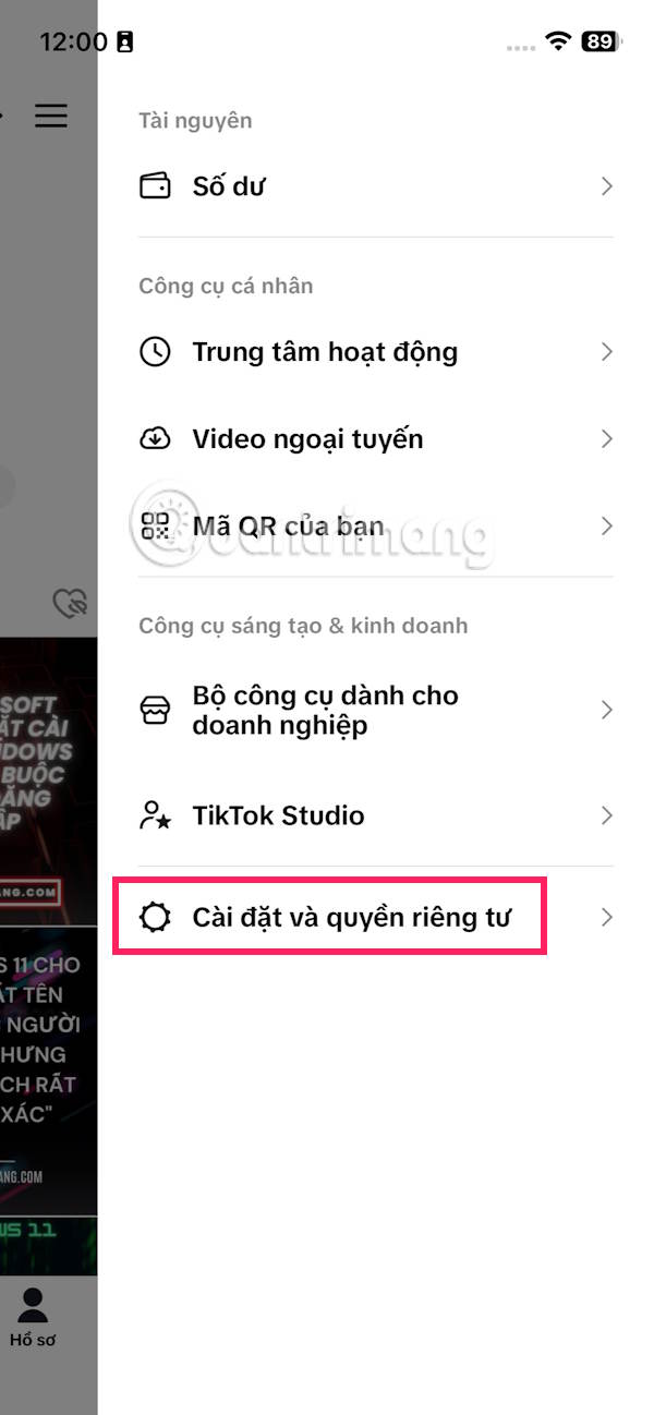Instructions for deactivating TikTok account Picture 2