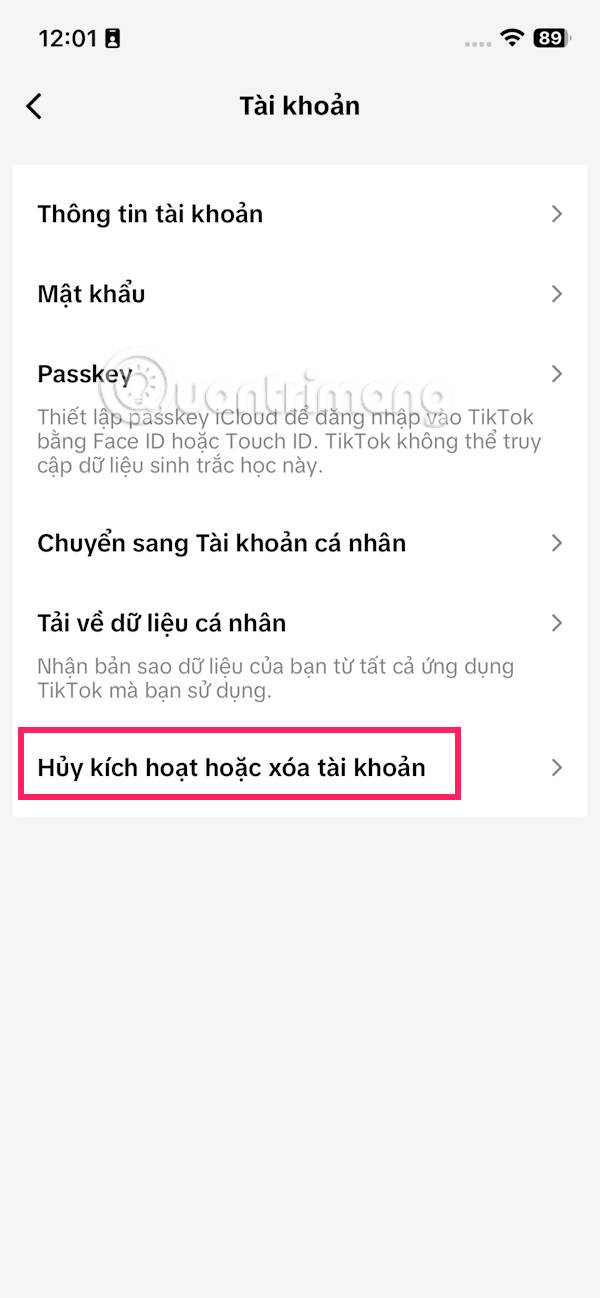 Instructions for deactivating TikTok account Picture 4