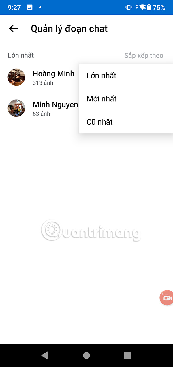 Instructions for deleting chat data on Messenger Picture 10