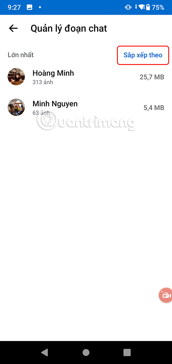 Instructions for deleting chat data on Messenger Picture 9