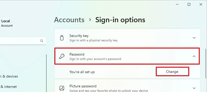 images 1 of Instructions to delete login password on Windows 11