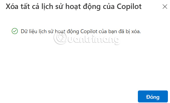 Instructions for deleting Microsoft Copilot activity history Picture 6