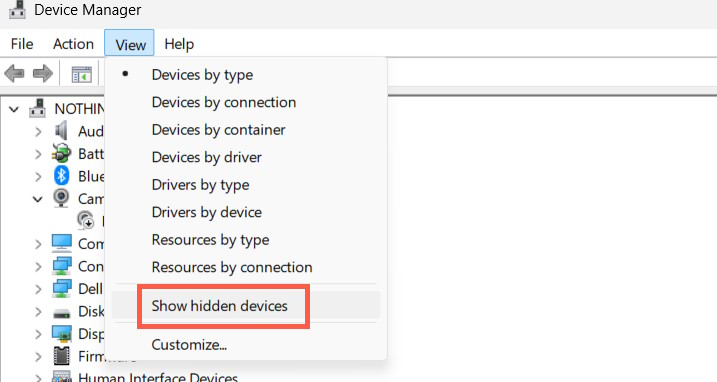 Instructions for deleting old drivers and hidden files on Windows Picture 2