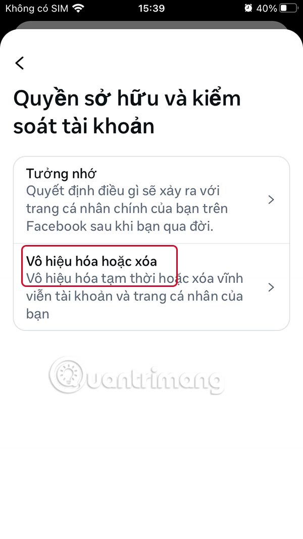 Instructions to delete Facebook personal page permanently Picture 6