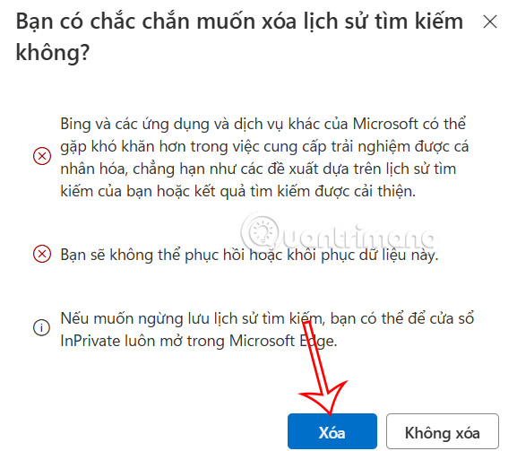 Instructions to delete search history on Search Bar Windows 11 Picture 4