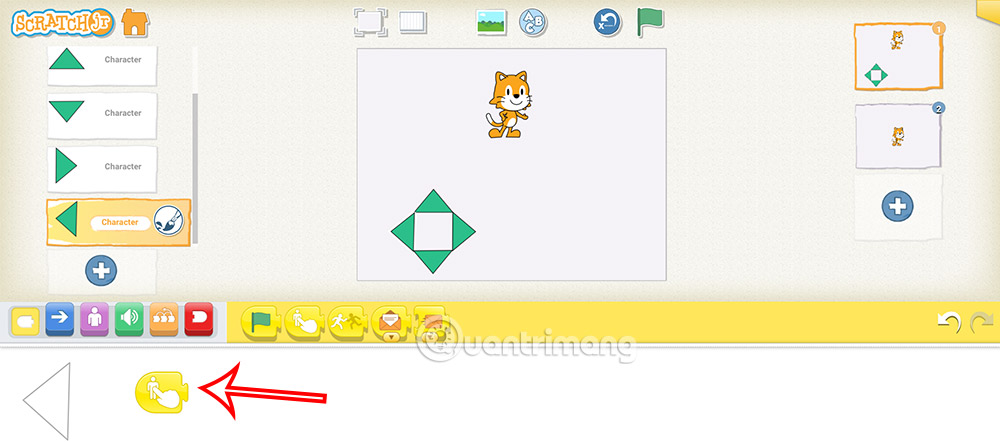 Instructions for designing a maze game in ScratchJR Picture 7