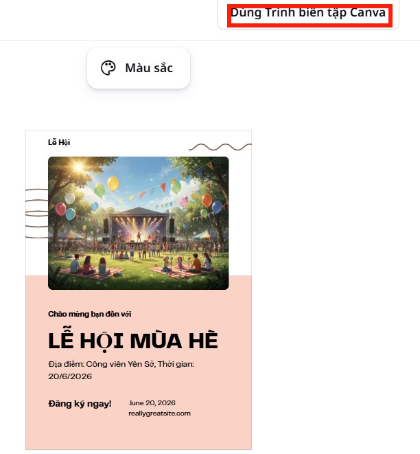 Guide to designing posters in Canva AI Picture 5