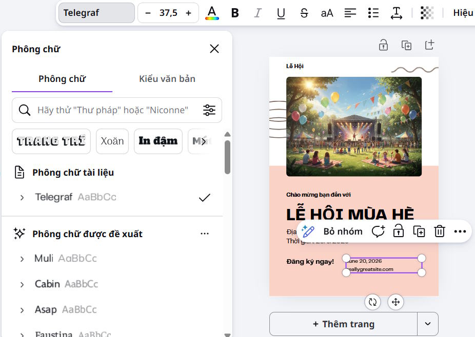 Guide to designing posters in Canva AI Picture 6