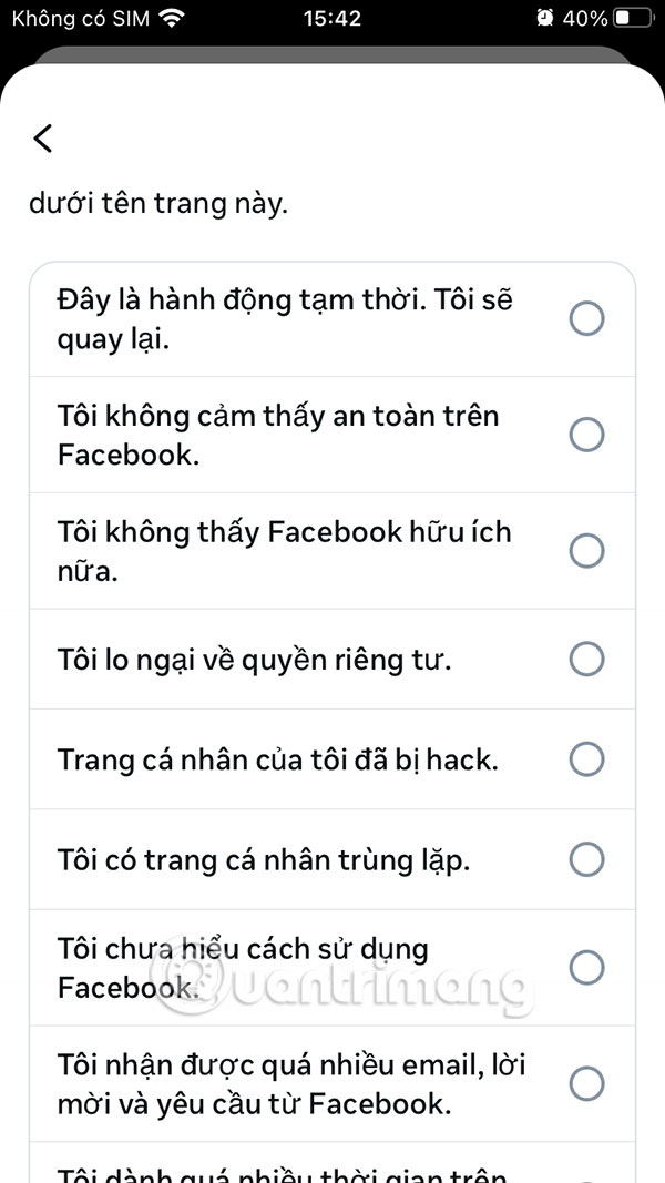 Instructions for disabling Facebook personal page Picture 10