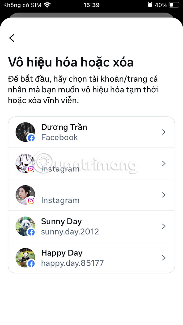 Instructions for disabling Facebook personal page Picture 7
