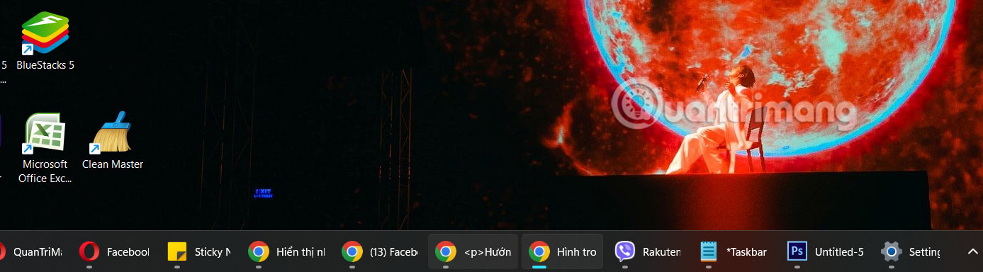 Instructions to display application names on Windows 11 Taskbar Picture 5