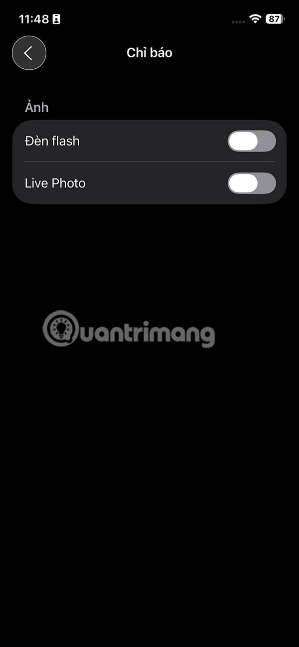 Instructions for displaying control icons in iPhone Camera Picture 5