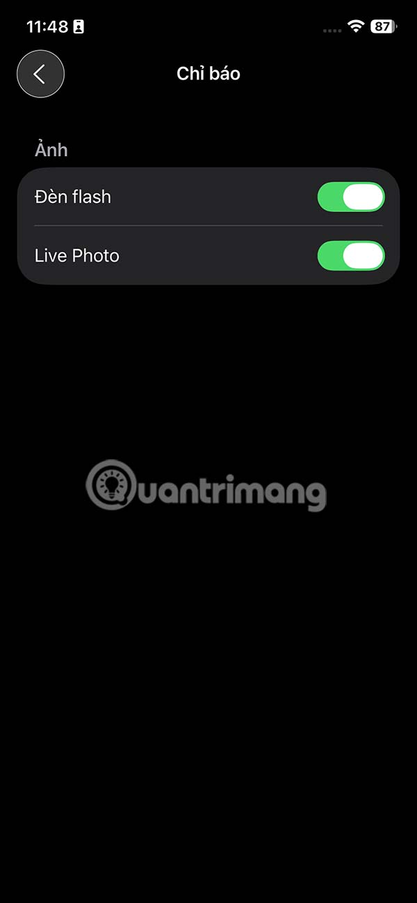 Instructions for displaying control icons in iPhone Camera Picture 6