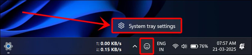 Instructions to display emoji on Windows 11 Taskbar Picture 4