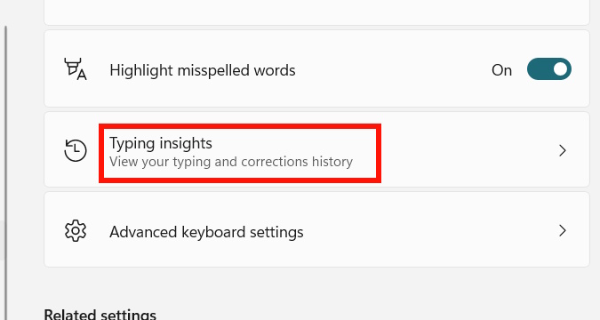 Picture 2 of Instructions on displaying keystroke information in Windows