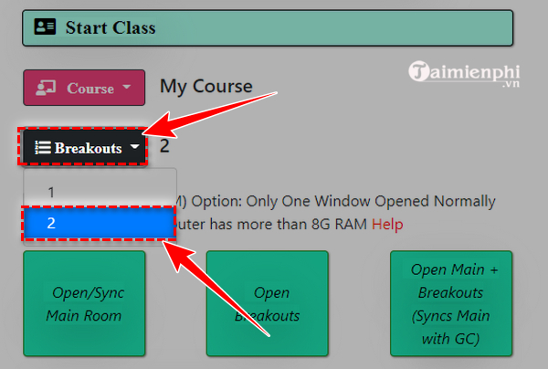 Instructions for dividing groups in Google Meet Picture 11