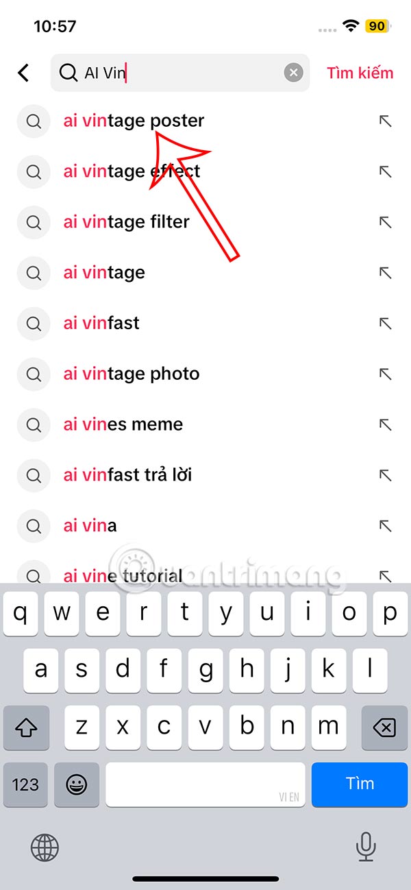 Instructions for downloading AI Vintage filter on TikTok Picture 2