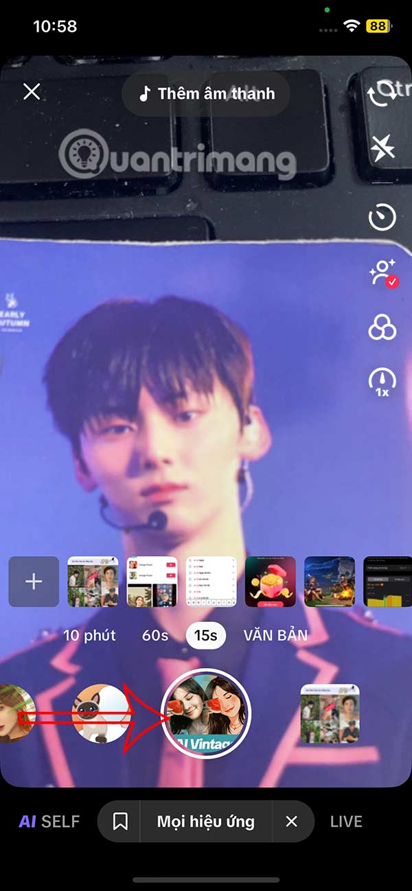 Instructions for downloading AI Vintage filter on TikTok Picture 5