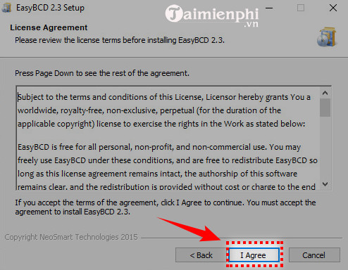 Instructions for downloading and installing EasyBCD on your computer Picture 5