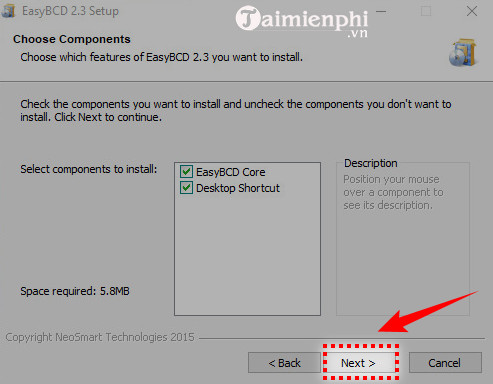 Instructions for downloading and installing EasyBCD on your computer Picture 6