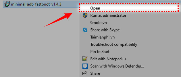 Instructions for downloading and installing Minimal ADB and Fastboot Picture 1