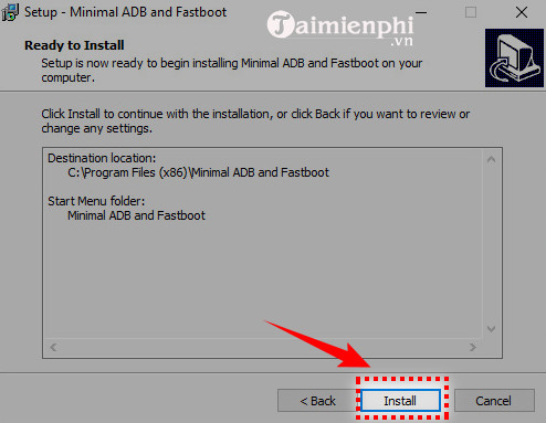 Instructions for downloading and installing Minimal ADB and Fastboot Picture 8
