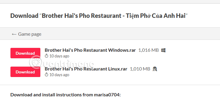 Instructions for downloading and playing Brother Hai's Pho Restaurant Picture 3