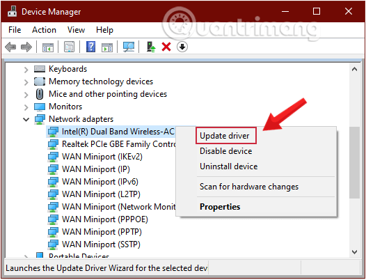 Instructions for fixing WiFi error with yellow exclamation mark - Common error when using Wifi network Picture 7