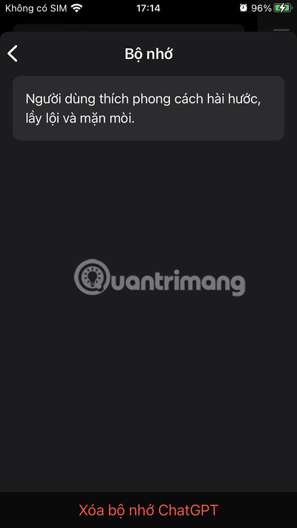 Instructions for freeing up ChatGPT storage Picture 9