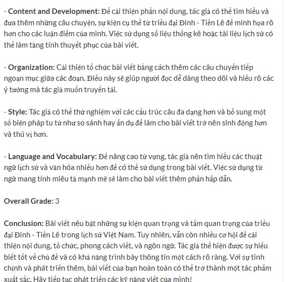 Instructions for grading assignments and providing feedback using AI tools. Picture 14