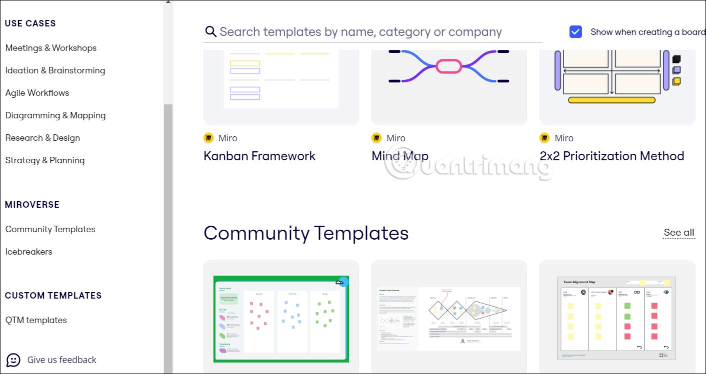Instructions for group work via Miro whiteboard Picture 6