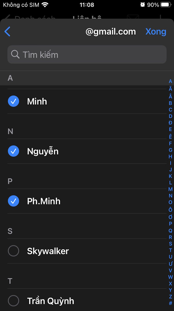 Instructions for grouping contacts on iPhone Picture 6